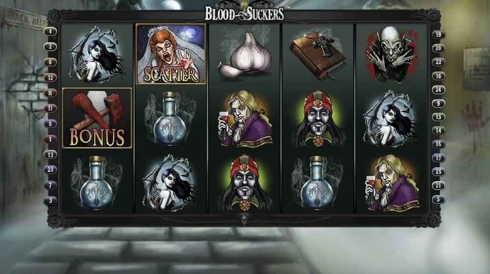 Blood Suckers Slot interface