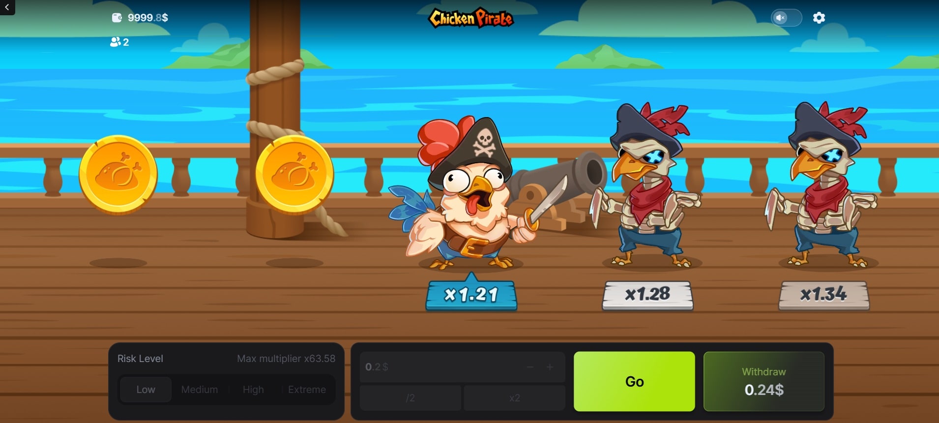Chicken Pirate Gameplay