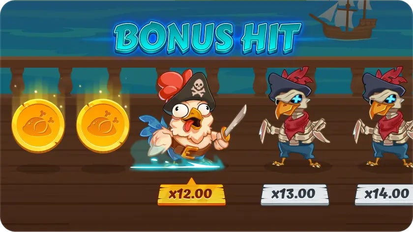 Chicken Pirate Bonus Hit